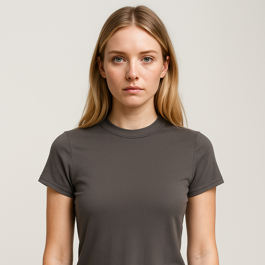 Women's Solid Slim Fit T-Shirt
