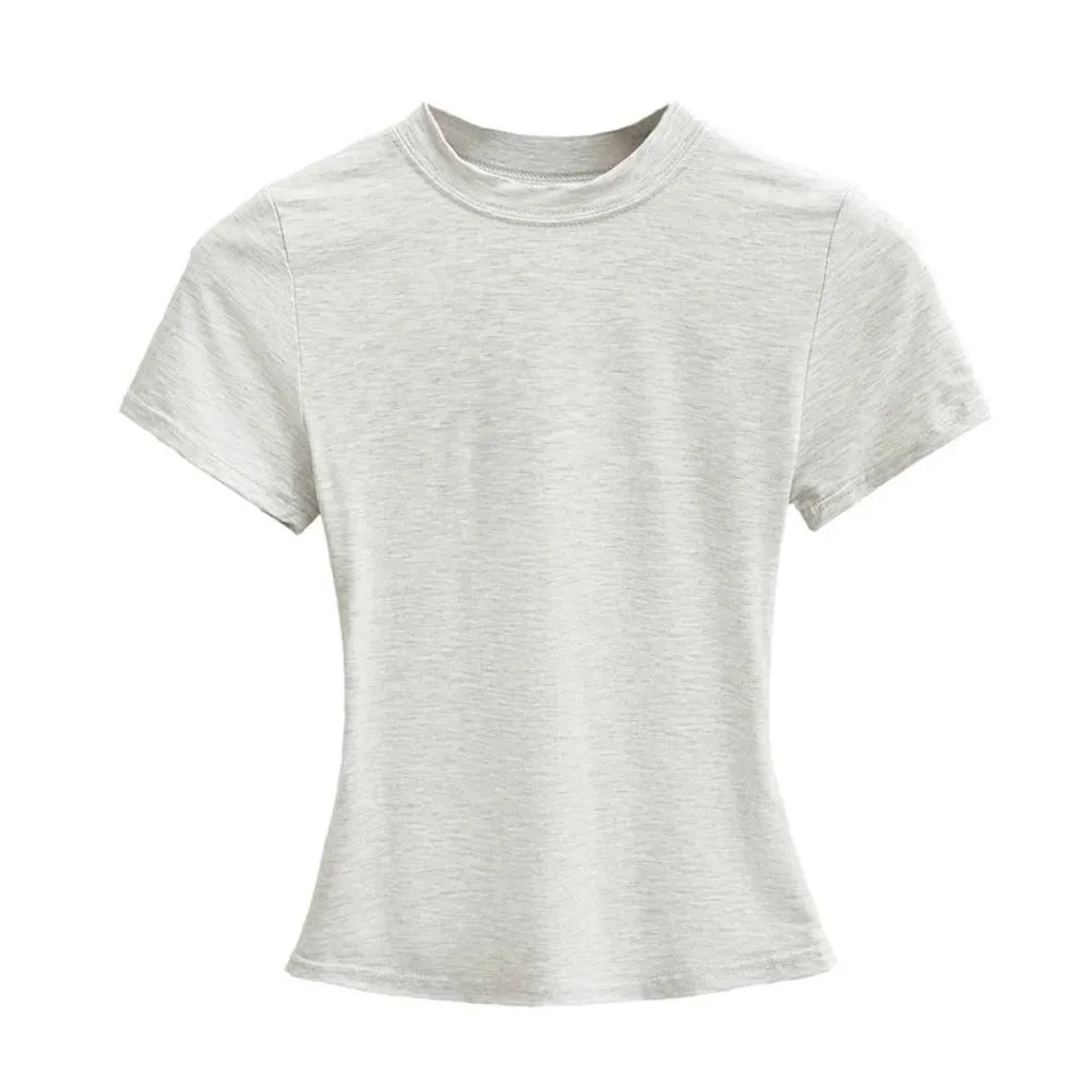 Women's Solid Slim Fit T-Shirt