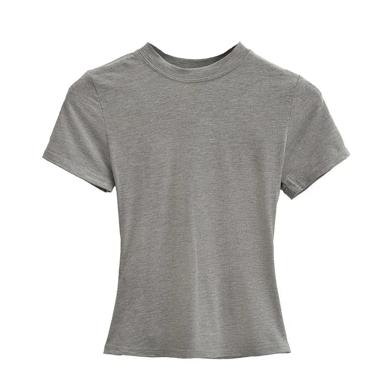 Women's Solid Slim Fit T-Shirt