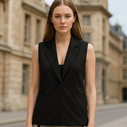 Women's Vintage Longline Waistcoat