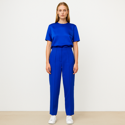 Women's Elegant High Waist Solid Pencil Pants