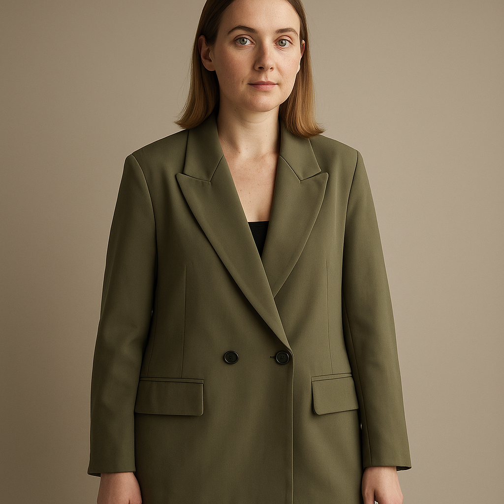 Women's Double Breasted Office Blazer