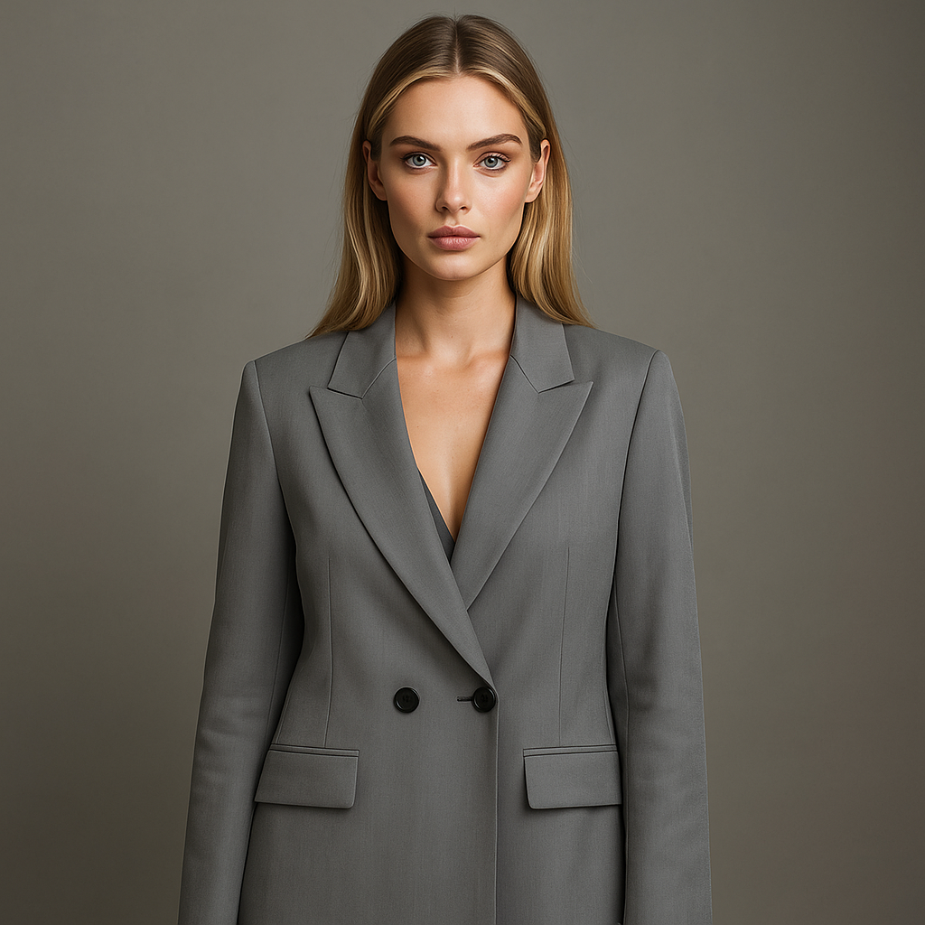 Women's Double Breasted Office Blazer
