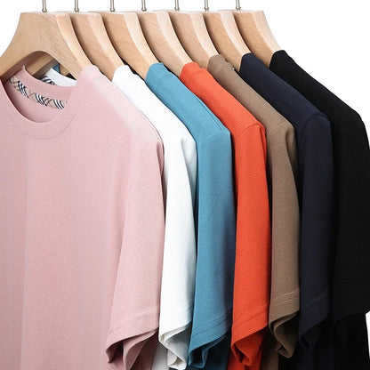 Waffle Knit O-Neck T-Shirt