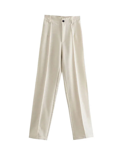 Women's High Waist Straight Pants