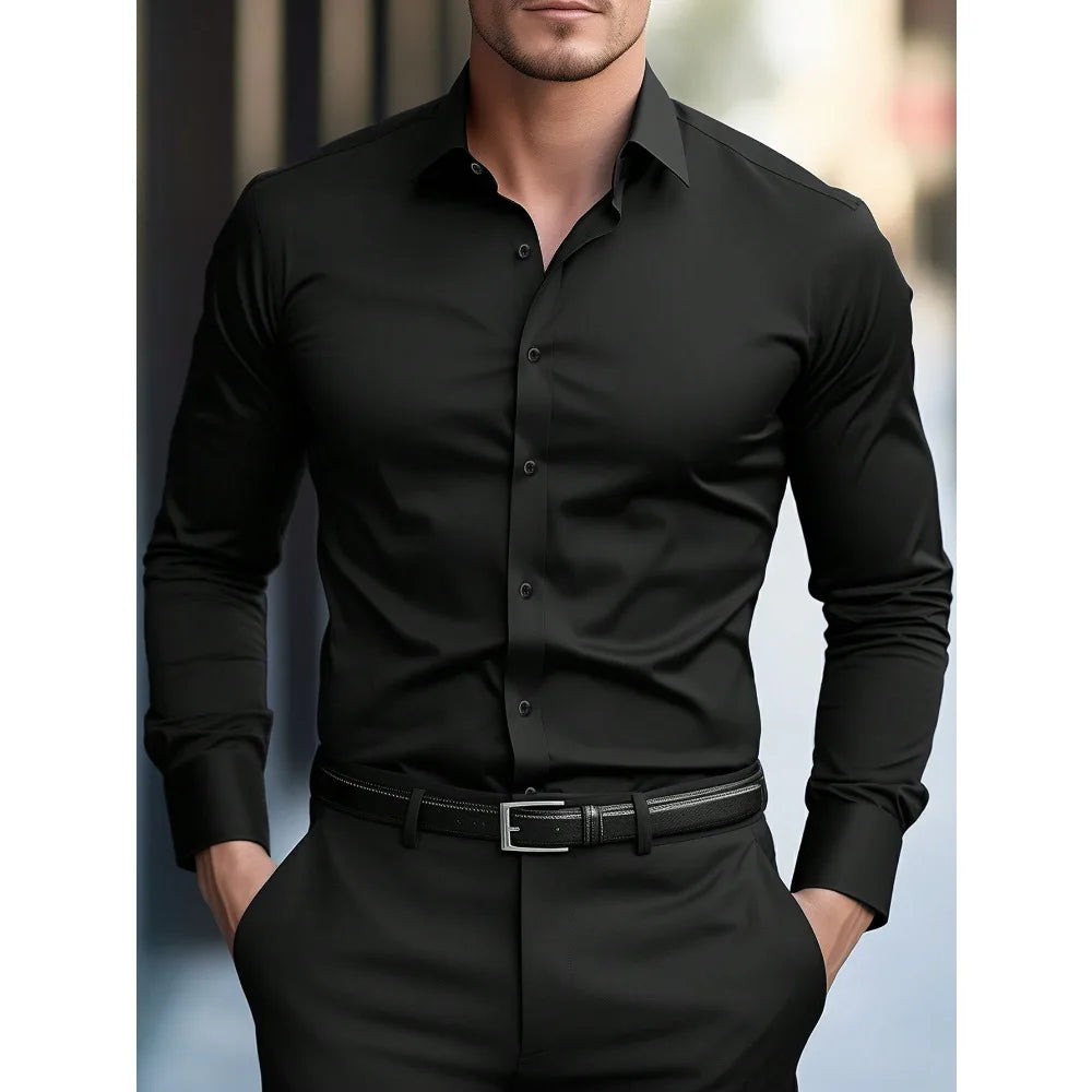 Men's 2025 Smart Casual Long Sleeve Shirt