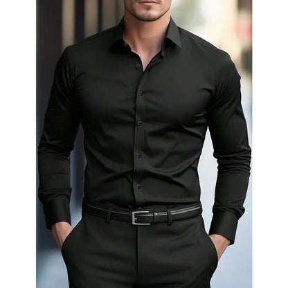 Men's 2025 Smart Casual Long Sleeve Shirt