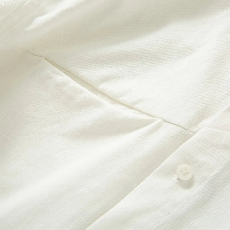 Cotton Japanese Style Long Sleeve Shirt