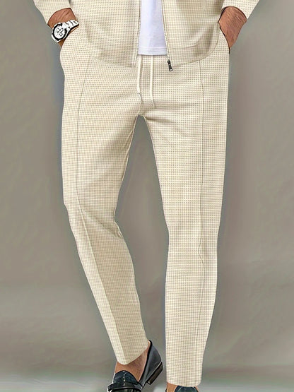Men's Stylish Waffle Knit Slim Pants
