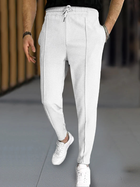 Men's Stylish Waffle Knit Slim Pants