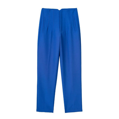 Women's Elegant High Waist Solid Pencil Pants