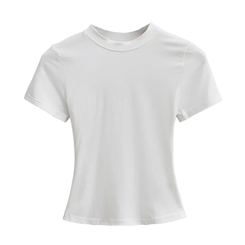 Women's Solid Slim Fit T-Shirt