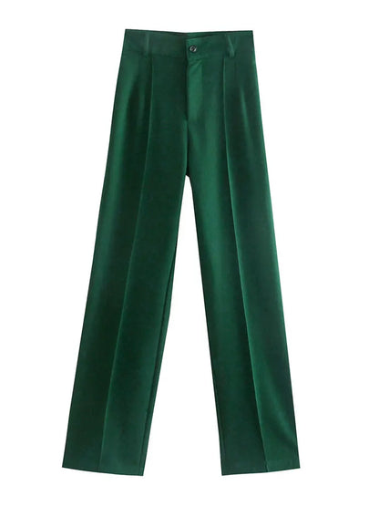 Women's High Waist Straight Pants