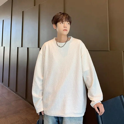 Men's Round Neck Long Sleeve T-Shirt