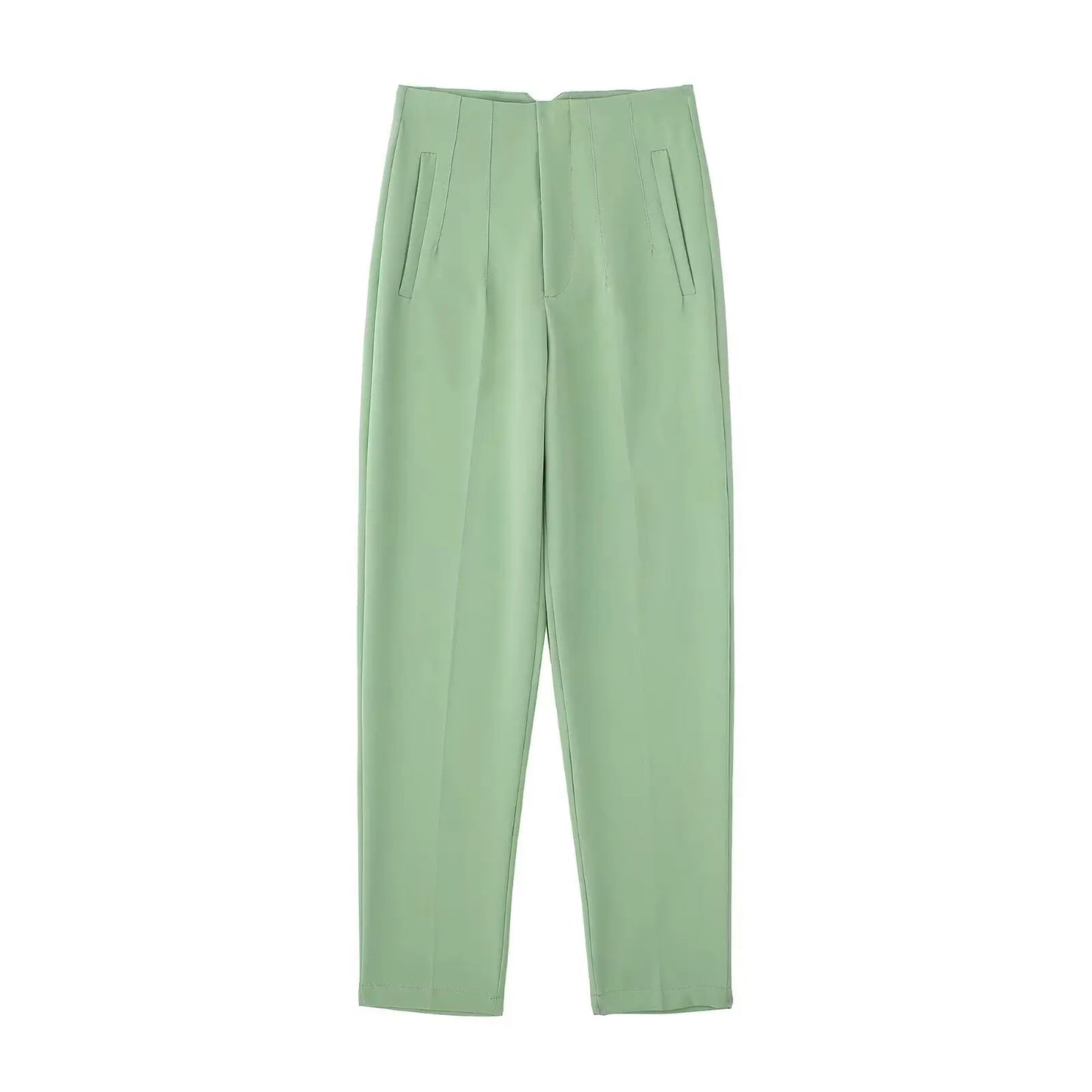 Women's Elegant High Waist Solid Pencil Pants