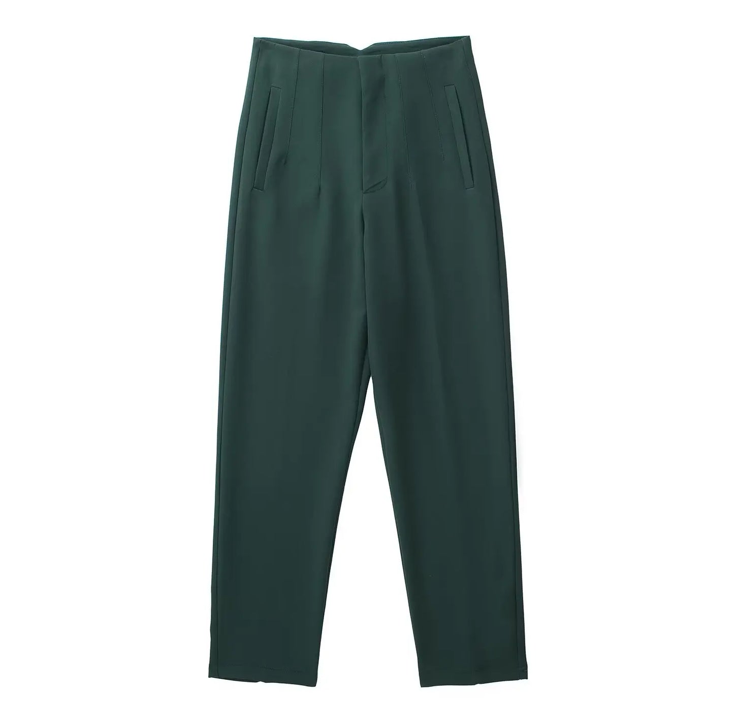 Women's Elegant High Waist Solid Pencil Pants