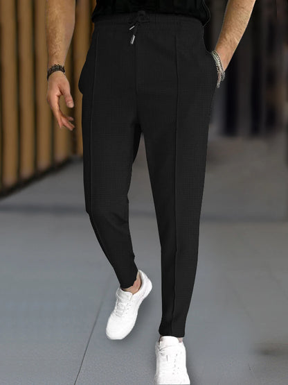 Men's Stylish Waffle Knit Slim Pants
