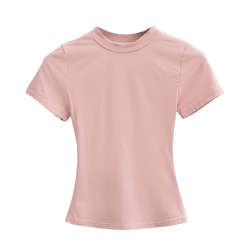Women's Solid Slim Fit T-Shirt