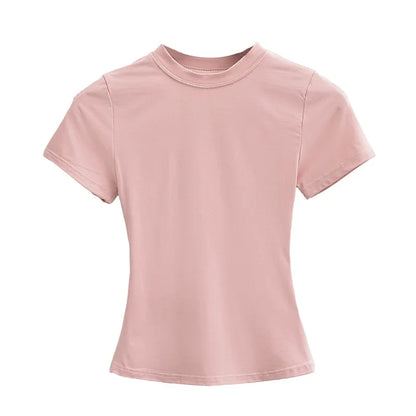 Women's Solid Slim Fit T-Shirt