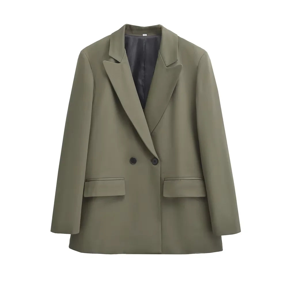 Women's Double Breasted Office Blazer