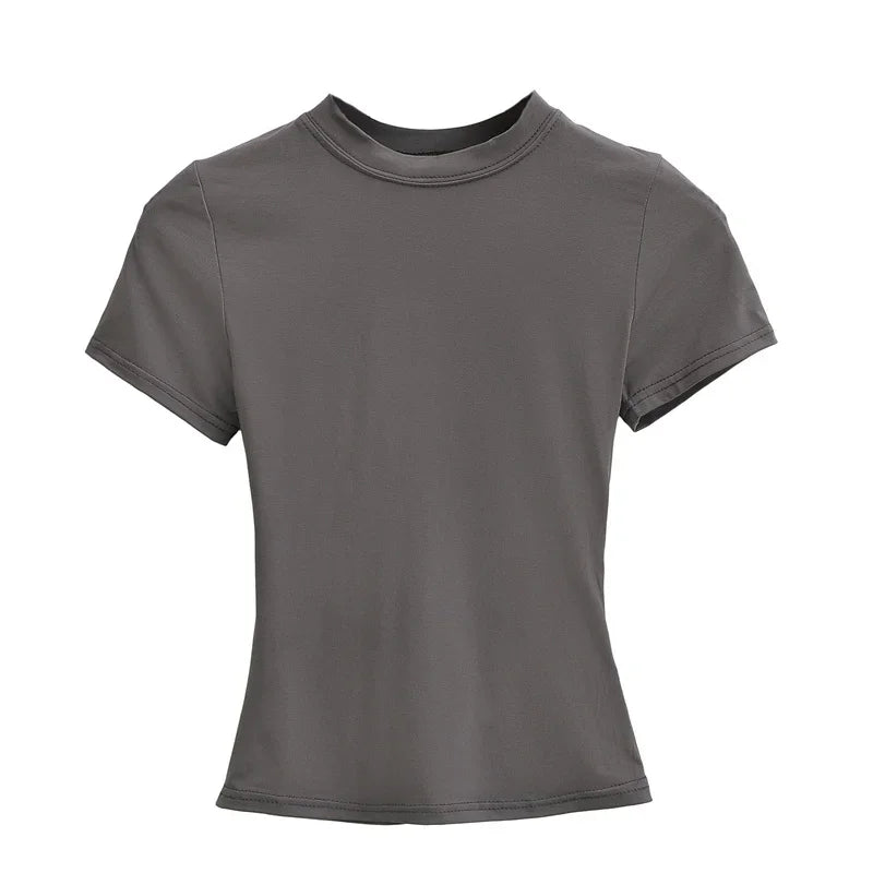 Women's Solid Slim Fit T-Shirt