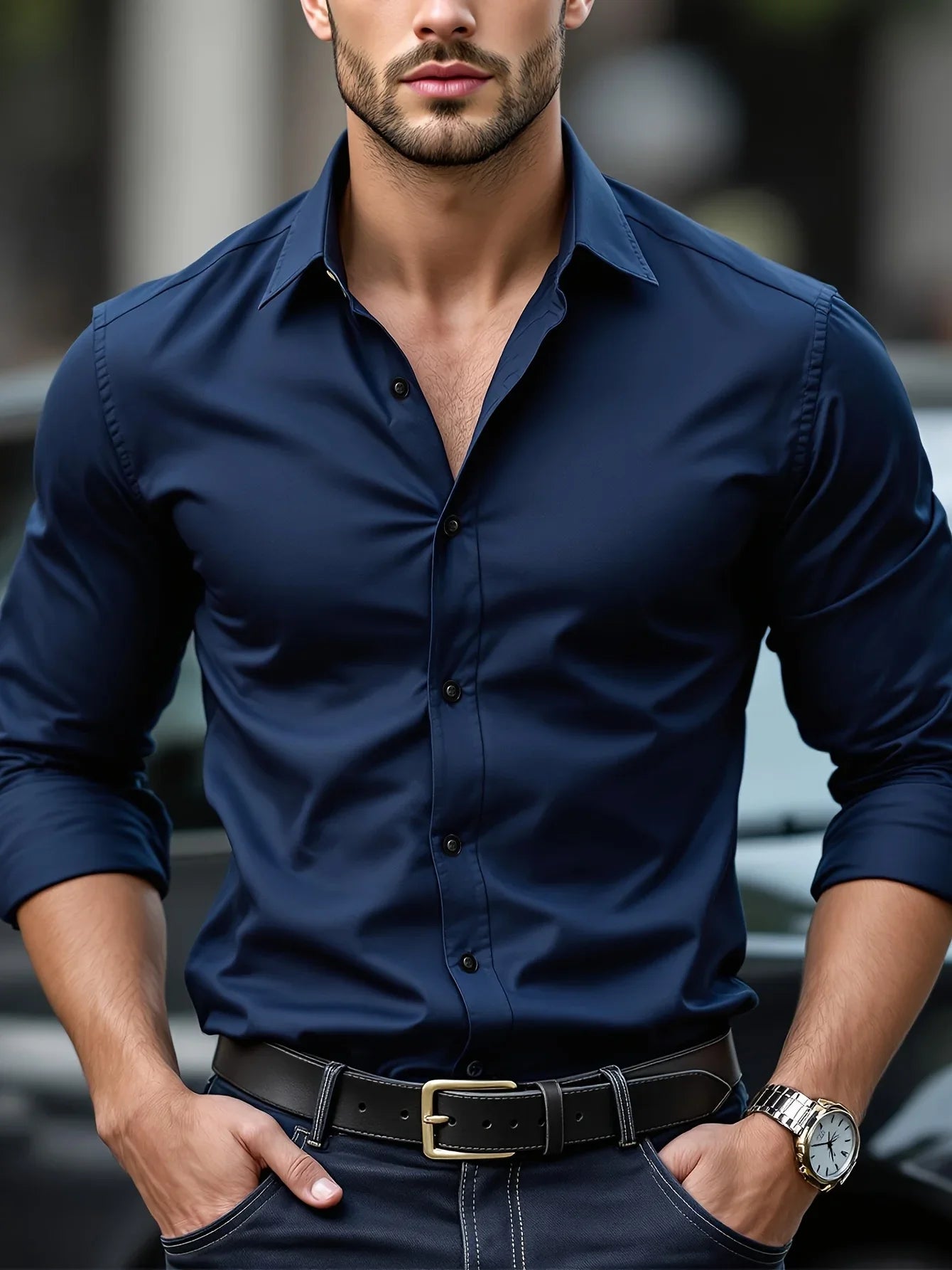 Men's 2025 Smart Casual Long Sleeve Shirt