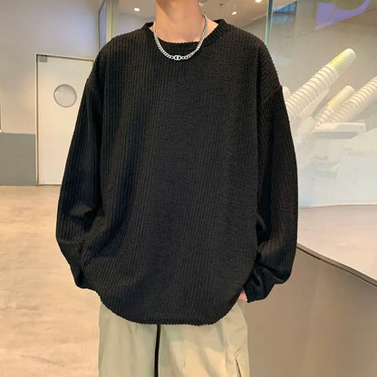 Men's Round Neck Long Sleeve T-Shirt