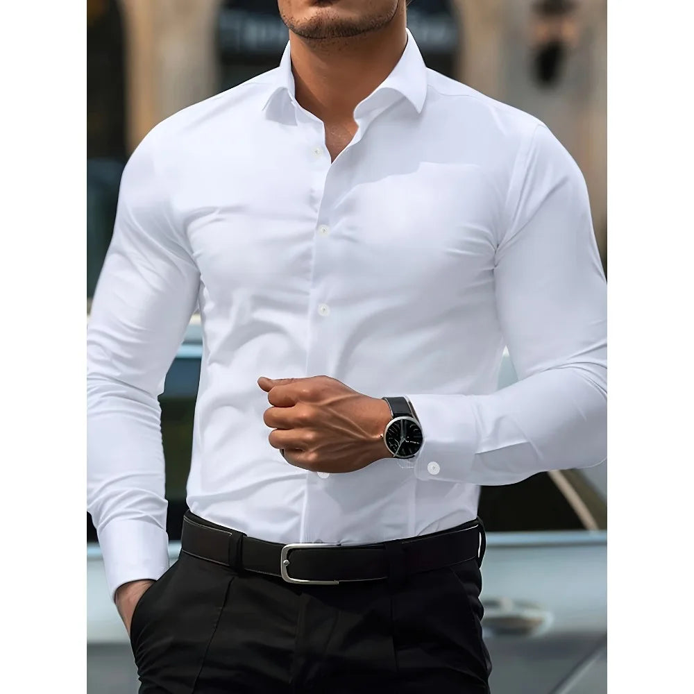 Men's 2025 Smart Casual Long Sleeve Shirt