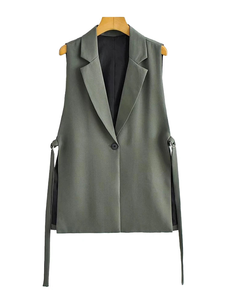 Women's Vintage Longline Waistcoat