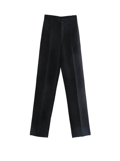 Women's High Waist Straight Pants