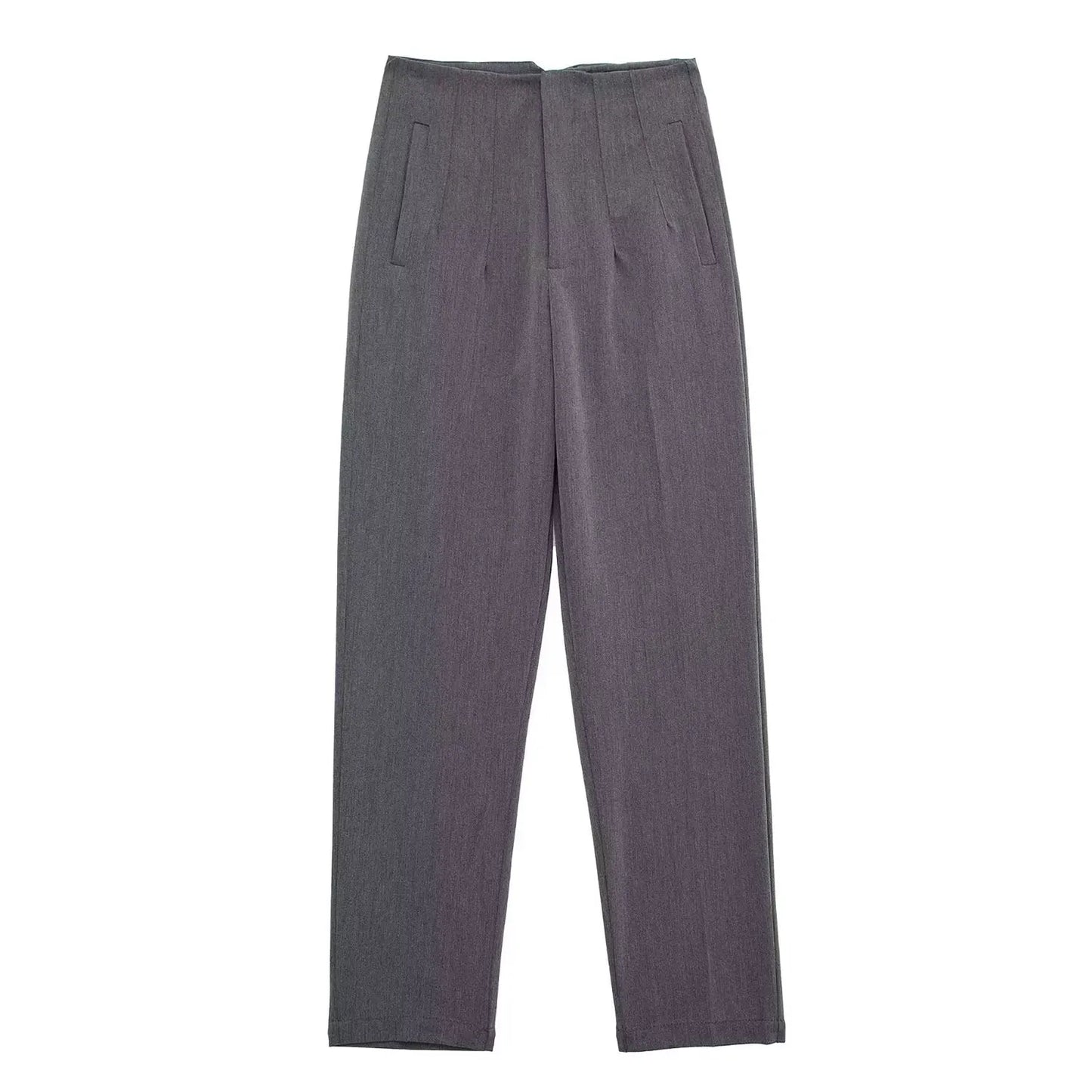 Women's Elegant High Waist Solid Pencil Pants