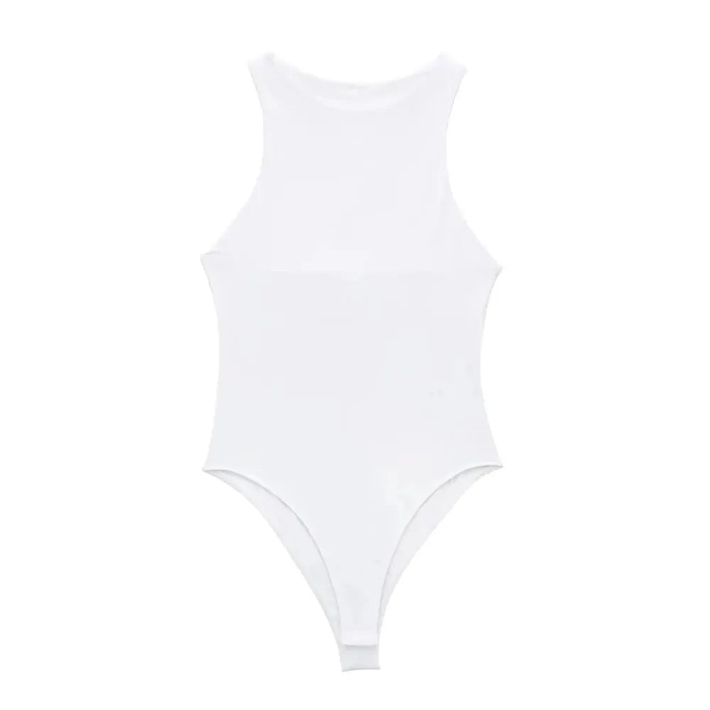 Women’s Halter Neck Skinny Bodysuit