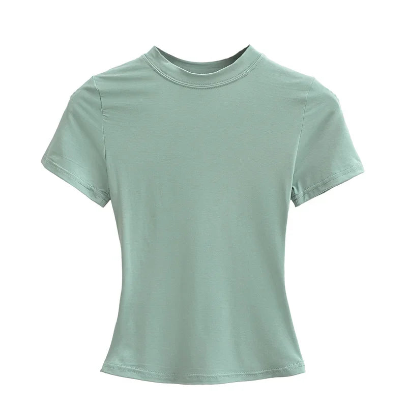 Women's Solid Slim Fit T-Shirt