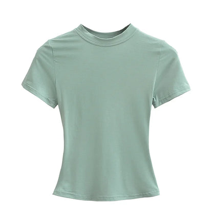 Women's Solid Slim Fit T-Shirt