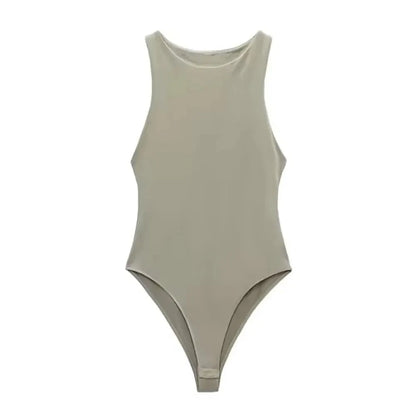 Women’s Halter Neck Skinny Bodysuit