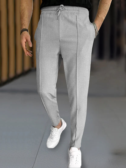 Men's Stylish Waffle Knit Slim Pants