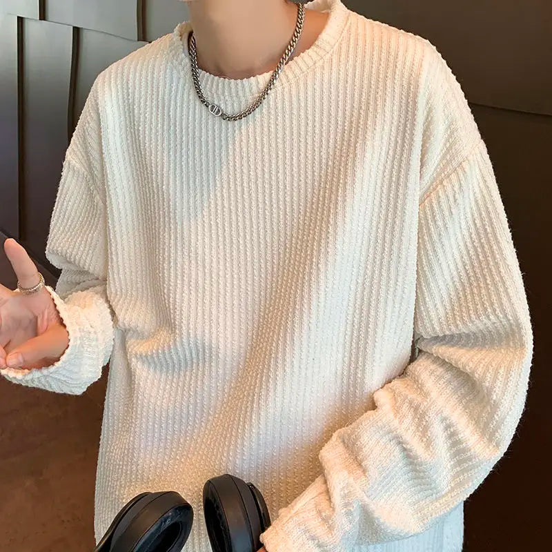 Men's Round Neck Long Sleeve T-Shirt