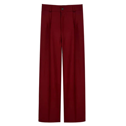 Women's High Waist Straight Pants