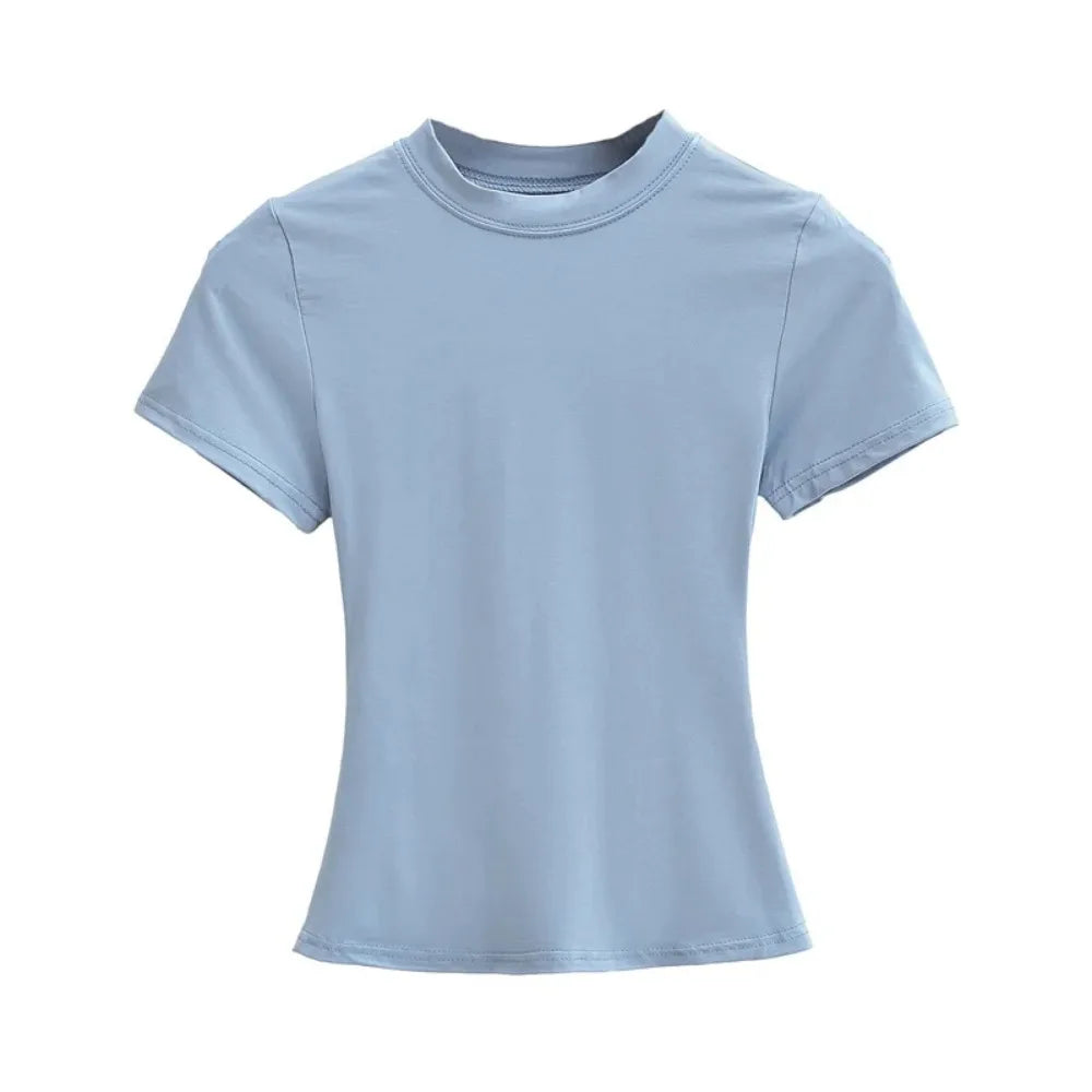 Women's Solid Slim Fit T-Shirt