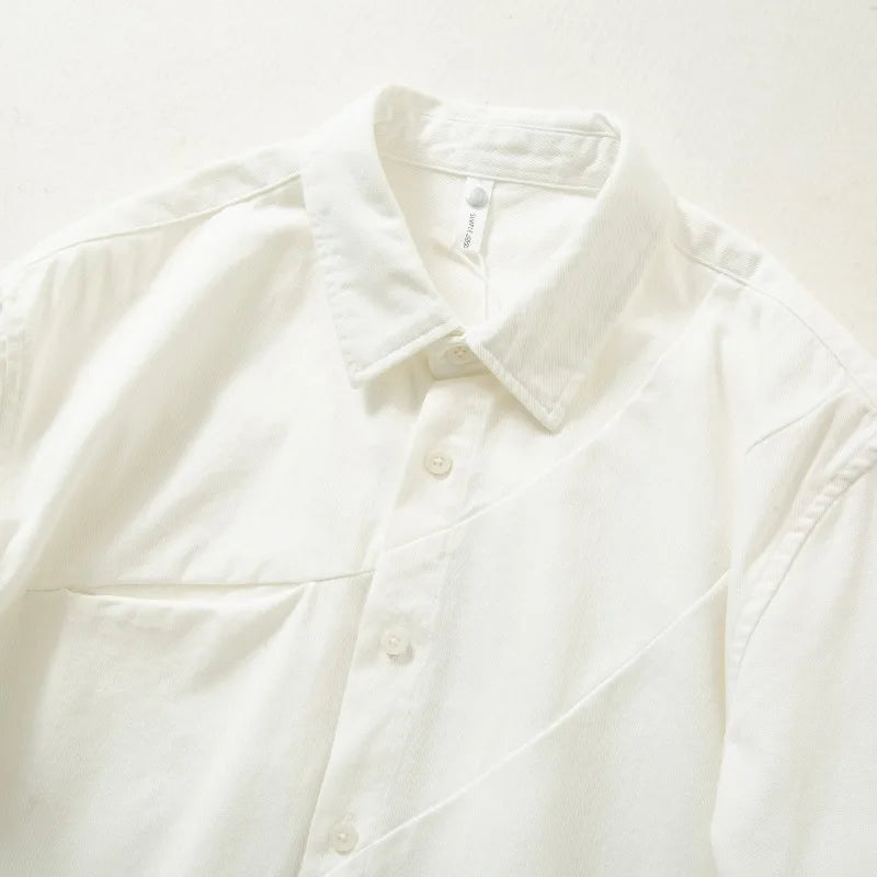 Cotton Japanese Style Long Sleeve Shirt