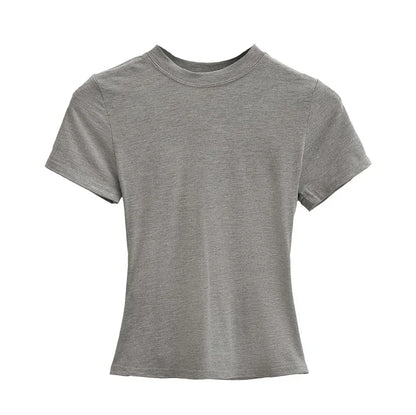 Women's Solid Slim Fit T-Shirt